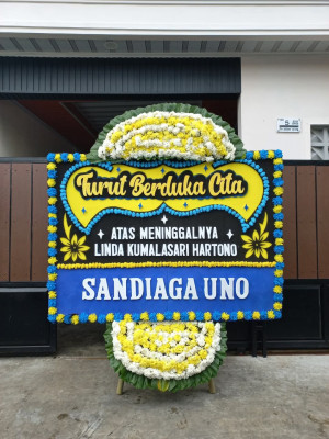 Papan Bunga Duka di Karang Raja